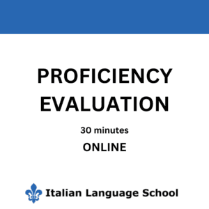 1on1 proficiency evaluation – 30 minutes Online