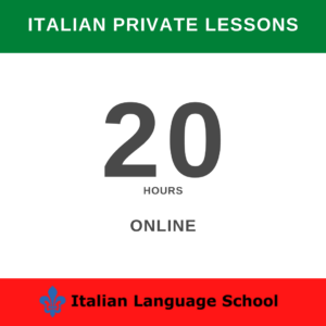 Italian Private Lessons – 20 hours package – Online