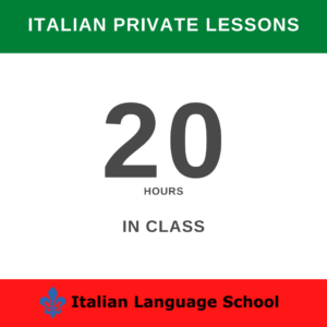 Italian Private Lessons – 20 hours package – In Class