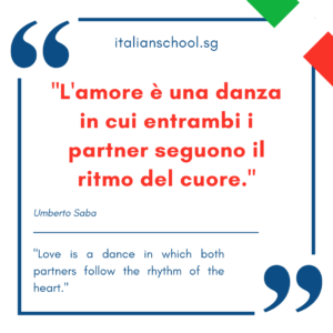 Italian quotes about love – “L’amore è una danza in cui entrambi i partner seguono il ritmo del cuore.”