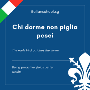 Italian Idiom of the Day! – Chi dorme non piglia pesci