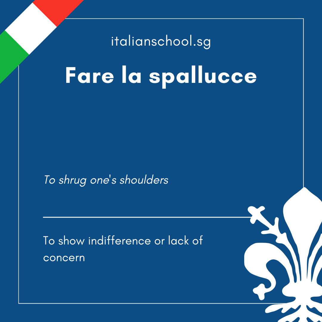 Italian Idiom of the Day! - Fare le spallucce