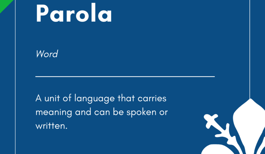 Italian Word of the Day! – Parola