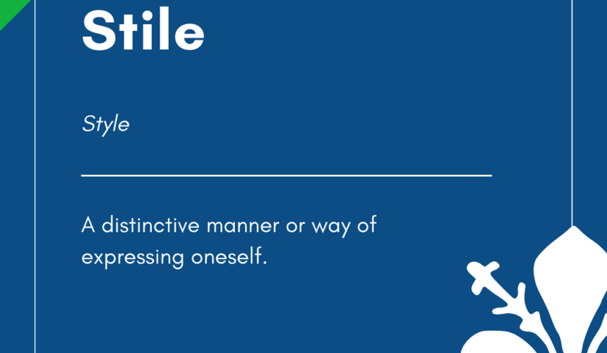 Italian Word of the Day! – Stile