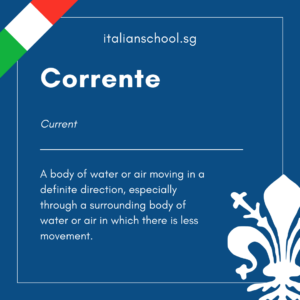 Corrente – Italian Word of the Day!